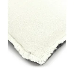 Copricuscino Reversibile Color Grigio Chiaro Con Frange Loran*Westwing Collection Sale