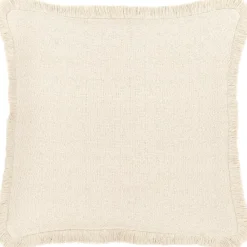 Copricuscino Reversibile Beige Con Frange Loran*Westwing Collection Sale