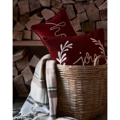 Copricuscino Ricamata Color Rosso Joy*Westwing Collection Online