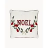 Copricuscino Ricamata Con Bordino E Scritta Noel*Westwing Collection Best