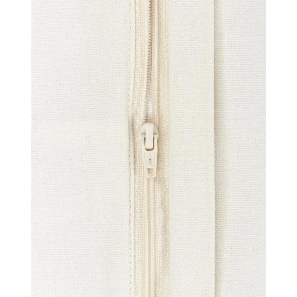 Copricuscino Ricamata In Velluto Bianco Crema Con Bordino Snowflake*Westwing Collection Sale