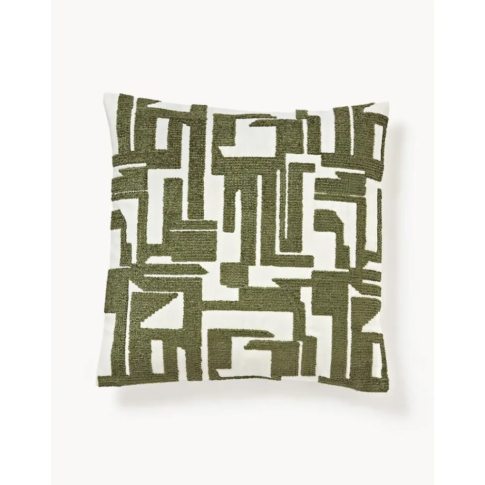 Copricuscino Ricamato In Ciniglia Fran*Westwing Collection Fashion