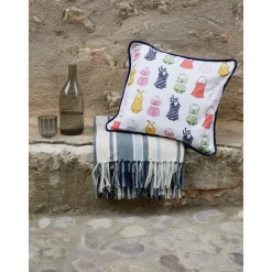 Copricuscino Stampato Con Bordino In Velluto Marietta*Westwing Collection Fashion