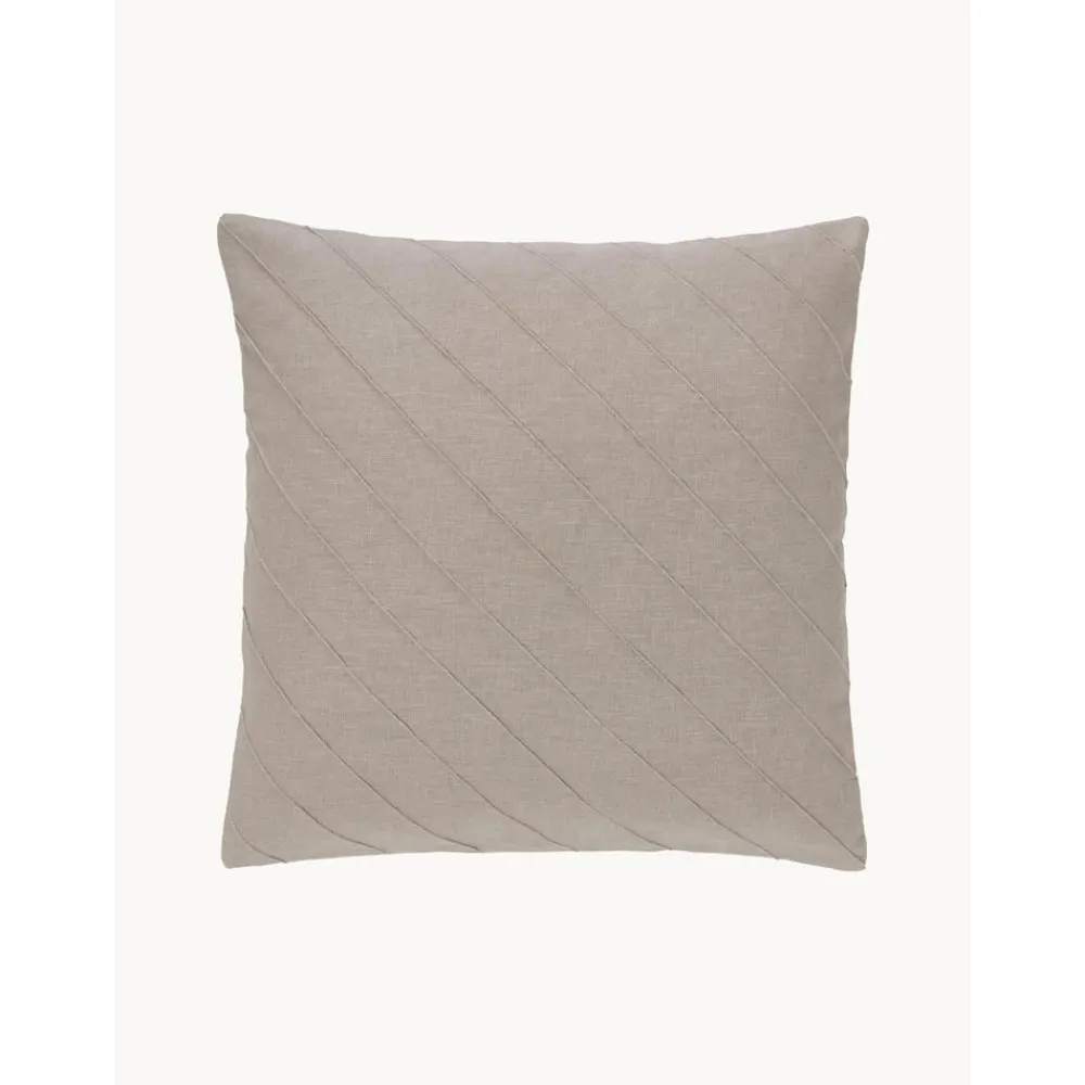 Copricuscino Strutturato In Lino Beige Malia*Westwing Collection Hot