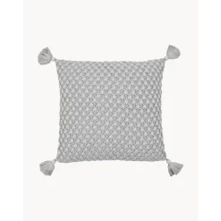 Copricuscino Tessuto A Maglia Con Nappine Astrid*Westwing Collection Hot