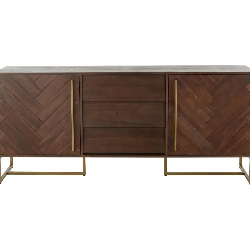 Credenza A Spina Di Pesce Con Ante E Finitura In Legno D'Acacia Class*Dutchbone New
