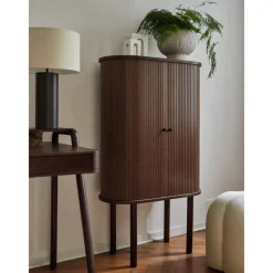 Credenza Alta Con Frontale Scanalato Calary*Westwing Collection Sale