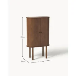 Credenza Alta Con Frontale Scanalato Calary*Westwing Collection Sale