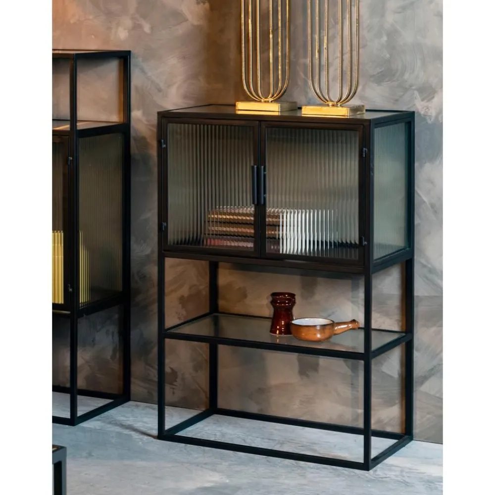 Credenza Alta Con Vetrate Scanalate Boli*Dutchbone Fashion