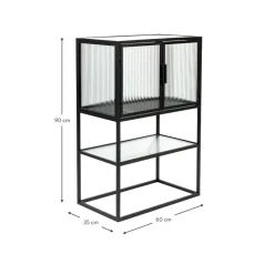 Credenza Alta Con Vetrate Scanalate Boli*Dutchbone Fashion