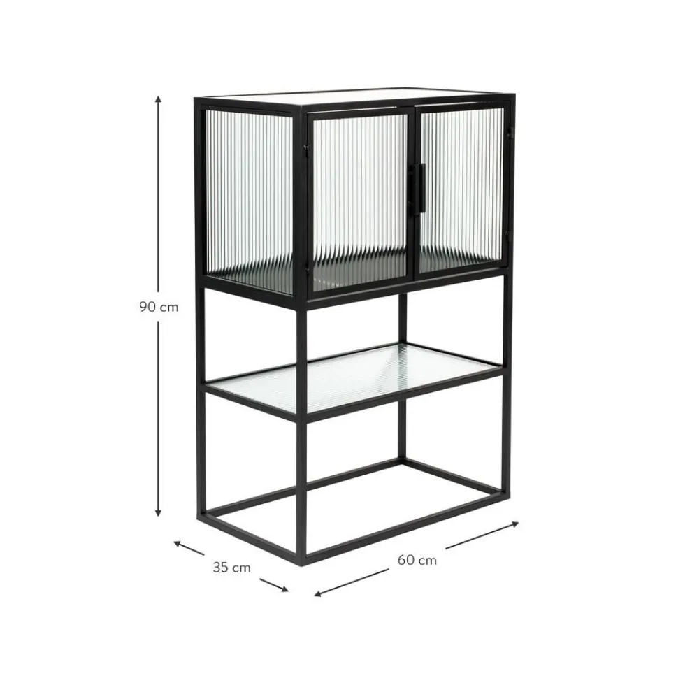 Credenza Alta Con Vetrate Scanalate Boli*Dutchbone Fashion