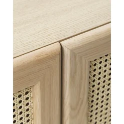 Credenza Alta In Legno Di Quercia Con Intreccio Viennese Jolie*Westwing Collection Hot