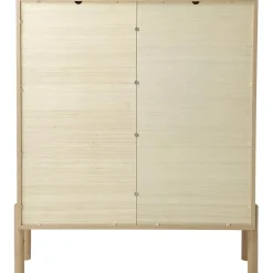 Credenza Alta In Legno Di Quercia Con Intreccio Viennese Jolie*Westwing Collection Hot