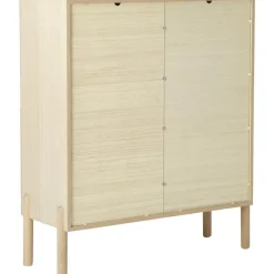 Credenza Alta In Legno Di Quercia Con Intreccio Viennese Jolie*Westwing Collection Hot