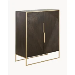 Credenza Alta In Legno Di Mango Massiccio Harry*Westwing Collection Discount