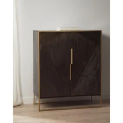 Credenza Alta In Legno Di Mango Massiccio Harry*Westwing Collection Discount