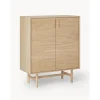 Credenza Alta In Legno Di Quercia Con Ante Diana*Westwing Collection New