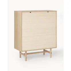 Credenza Alta In Legno Di Quercia Con Ante Diana*Westwing Collection New