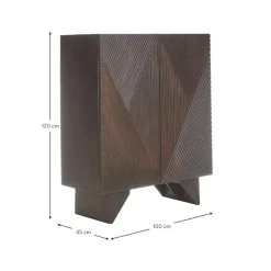 Credenza Alta In Legno Di Mango Massiccio Con Ante Louis*Westwing Collection Clearance