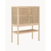 Credenza Alta In Legno Di Pino/Rattan Sanna*Bloomingville Outlet