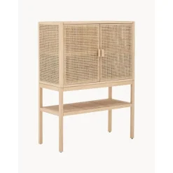 Credenza Alta In Legno Di Pino/Rattan Sanna*Bloomingville Outlet