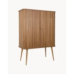 Credenza Alta Retro Con Ante Scorrevoli Scanalate Barbier*Zuiver Best