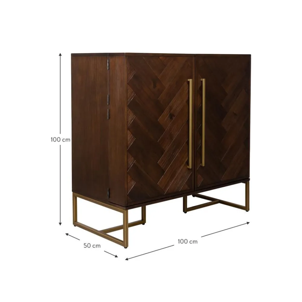 Credenza Bar A Spina Di Pesce Con Finitura In Legno Di Acacia Class*Dutchbone New