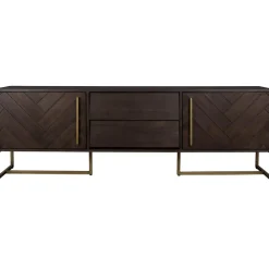 Credenza Bassa A Spina Di Pesce Con Finitura In Legno Di Acacia Class*Dutchbone Fashion