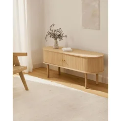 Credenza Bassa Con Fronte Scanalato Calary*Westwing Collection Hot