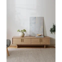 Credenza Bassa In Legno Di Quercia Con Ante Diana*Westwing Collection Fashion