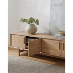 Credenza Bassa In Legno Di Quercia Con Ante Diana*Westwing Collection Fashion