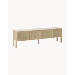 Credenza Bassa In Legno Di Quercia Con Intreccio Viennese Jolie*Westwing Collection Outlet