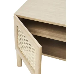 Credenza Bassa In Legno Di Quercia Con Intreccio Viennese Jolie*Westwing Collection Outlet