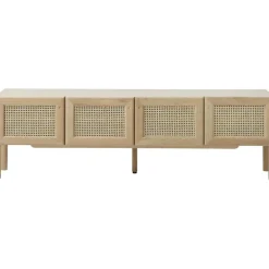 Credenza Bassa In Legno Di Quercia Con Intreccio Viennese Jolie*Westwing Collection Outlet