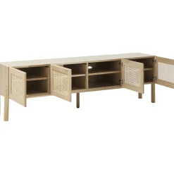 Credenza Bassa In Legno Di Quercia Con Intreccio Viennese Jolie*Westwing Collection Outlet