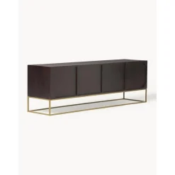 Credenza Bassa In Legno Di Mango Massiccio Lyle*Westwing Collection New