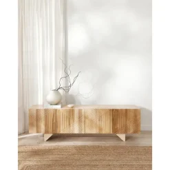 Credenza Bassa In Legno Di Frassino Massiccio Con Ante Louis*Westwing Collection Discount