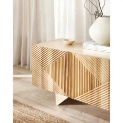 Credenza Bassa In Legno Di Frassino Massiccio Con Ante Louis*Westwing Collection Discount