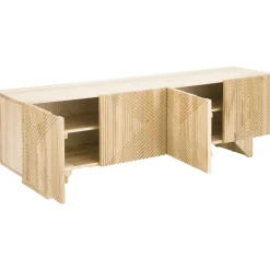Credenza Bassa In Legno Di Frassino Massiccio Con Ante Louis*Westwing Collection Discount