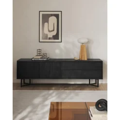 Credenza Bassa In Legno Massiccio Con Ante Luca*Westwing Collection Clearance