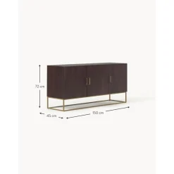 Credenza Con Ante In Legno Di Mango Massiccio Lyle*Westwing Collection Outlet