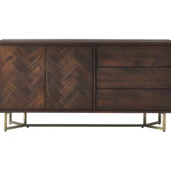 Credenza Con Ante In Legno Massiccio A Spina Di Pesce Luca*Westwing Collection Outlet