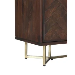 Credenza Con Ante In Legno Massiccio A Spina Di Pesce Luca*Westwing Collection Outlet