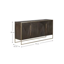 Credenza Con Ante In Legno Di Mango Massiccio Harry*Westwing Collection Clearance