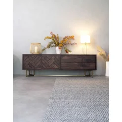 Credenza Con Motivo A Spina Di Pesce E Ante Luca*Westwing Collection Fashion