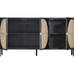 Credenza Fatta A Mano In Legno Sungkai Con Intreccio Viennese Lizzie*HKliving Discount