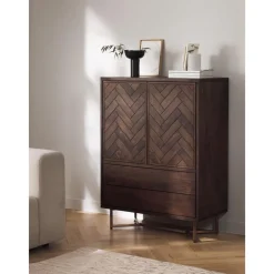 Credenza In Legno Di Mango Massiccio Con Ante E Cassetti Luca*Westwing Collection Fashion
