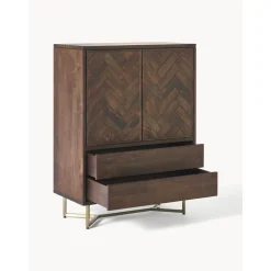 Credenza In Legno Di Mango Massiccio Con Ante E Cassetti Luca*Westwing Collection Fashion