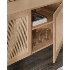 Credenza In Legno Di Quercia Con Intreccio Viennese Jolie*Westwing Collection Discount