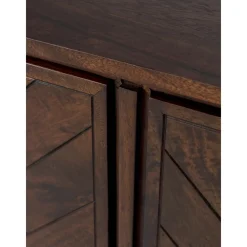 Credenza In Legno Massiccio Con Motivo Spina Di Pesce Luca*Westwing Collection Best